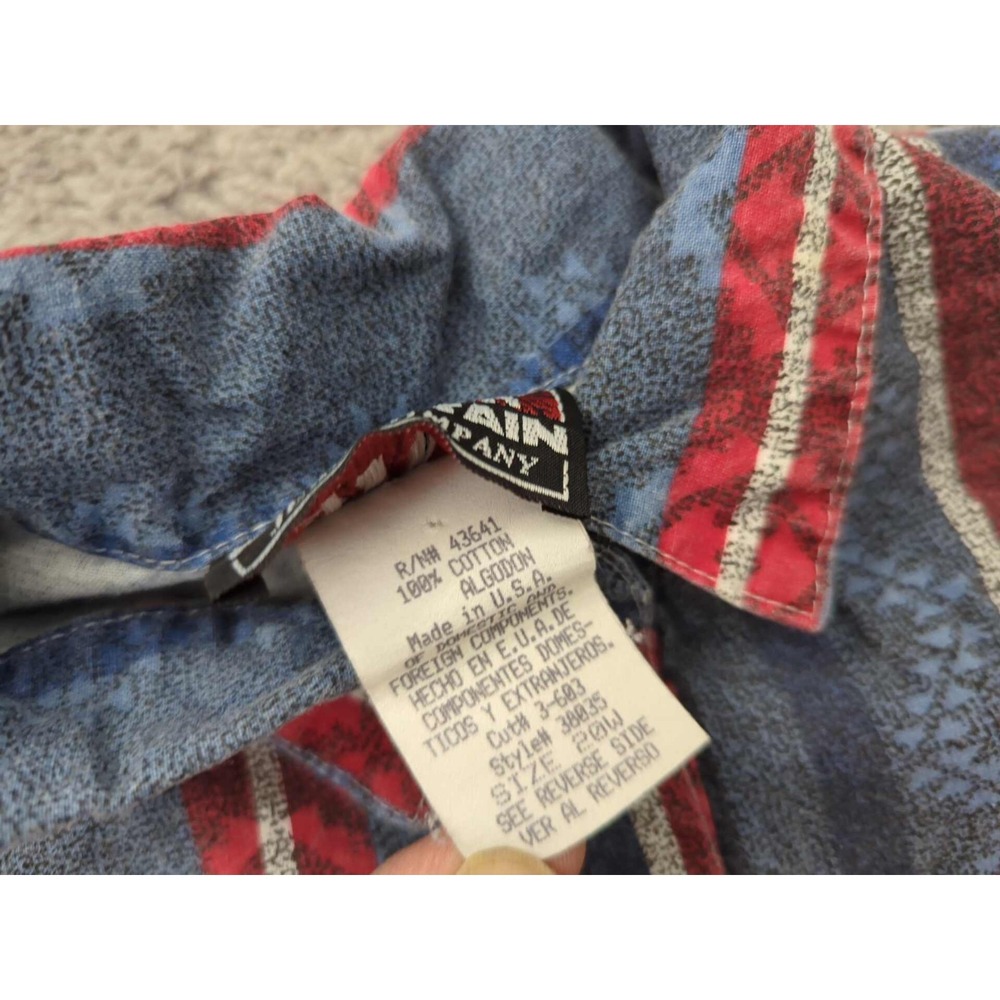 Vintage Ozark Mountain Shirt Womens 20W PLUS Aztec Colorblock Made‎ in USA - Picture 8 of 11